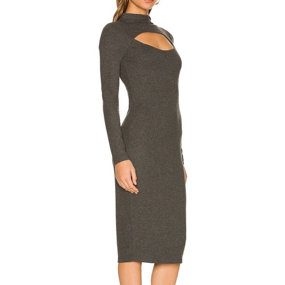 Bailey 44 midi Gabriel bodycon dress in anthracite SMALL - Picture 3 of 8